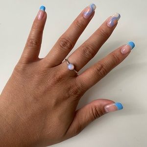 pandora pink opal ring